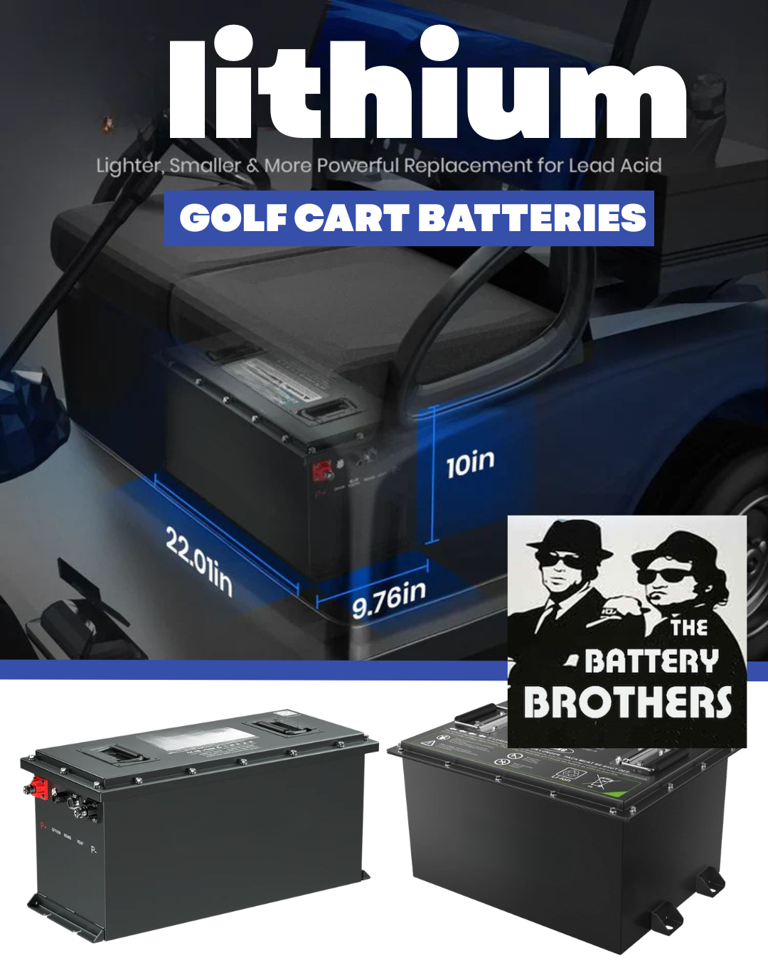lithium golf cart batteries